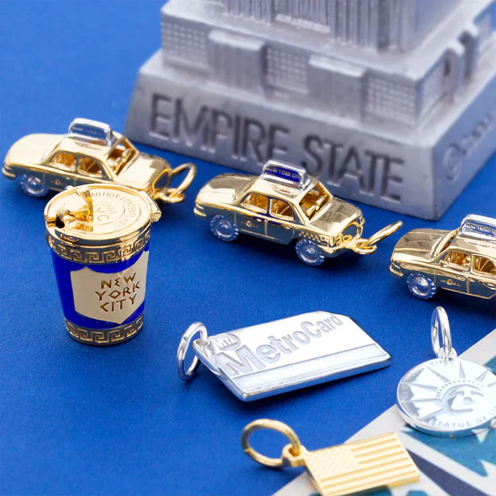 Silver New York City Coffee Cup Charm - Image 4