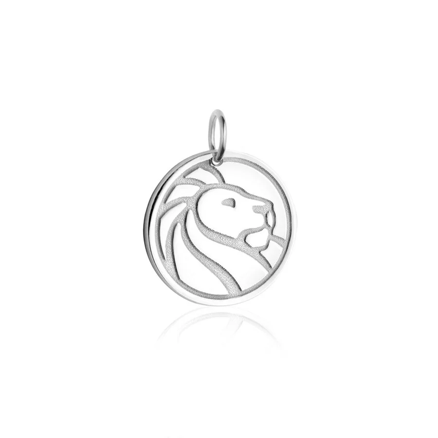 Silver NYPL Lion Charm Necklace - Image 2