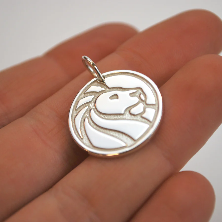 Silver NYPL Lion Charm Necklace - Image 5