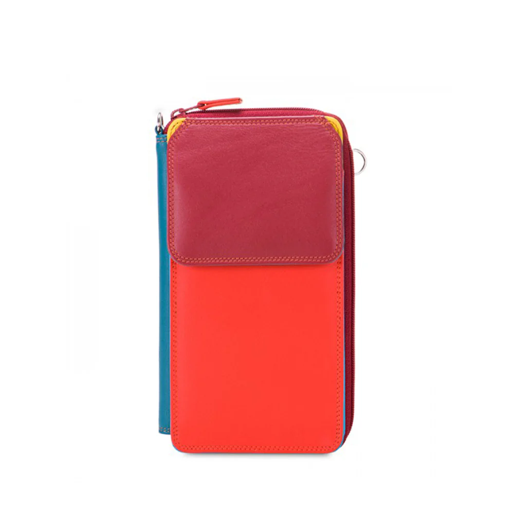 Zip Round Multi-Purse with Shoulder Strap - Image 11