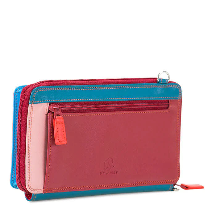 Zip Round Multi-Purse with Shoulder Strap - Image 13