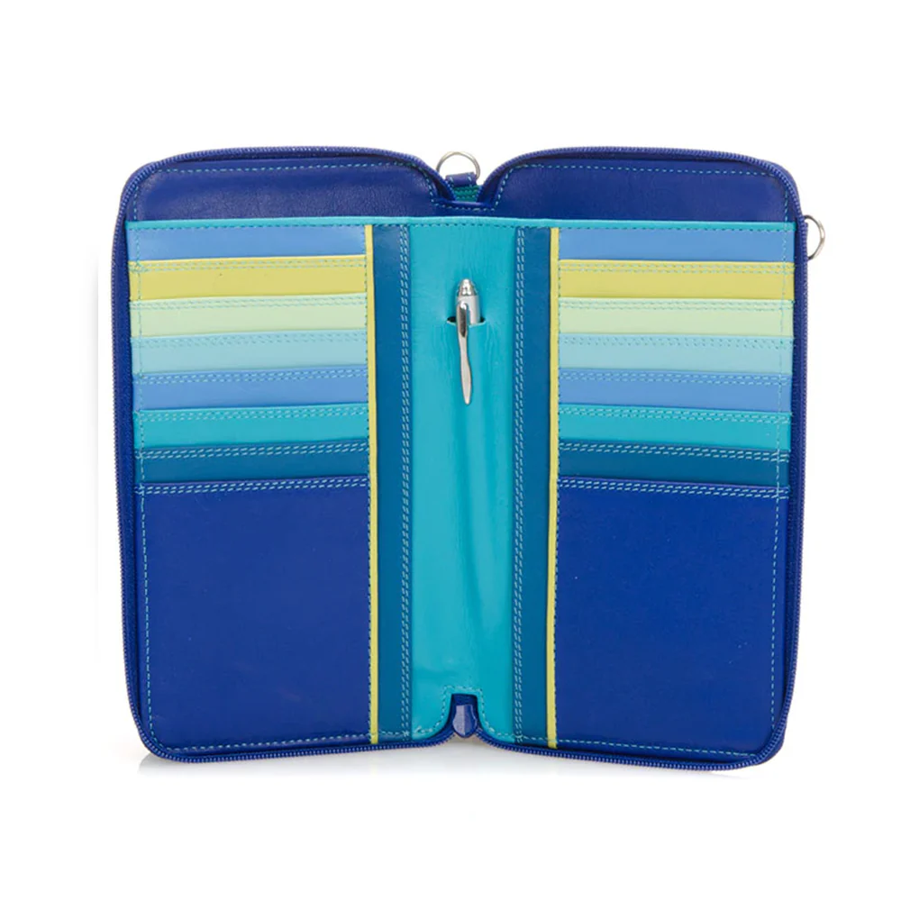 Zip Round Multi-Purse with Shoulder Strap - Image 17