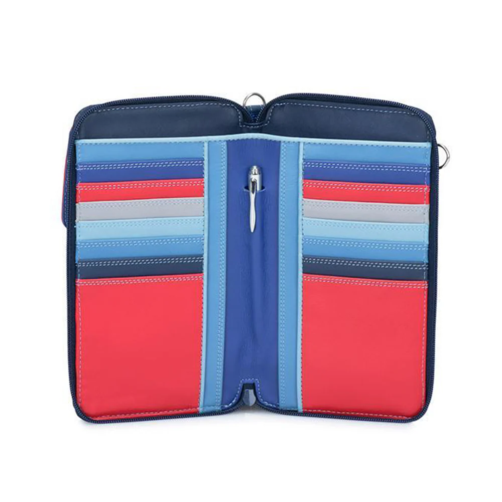 Zip Round Multi-Purse with Shoulder Strap - Image 20
