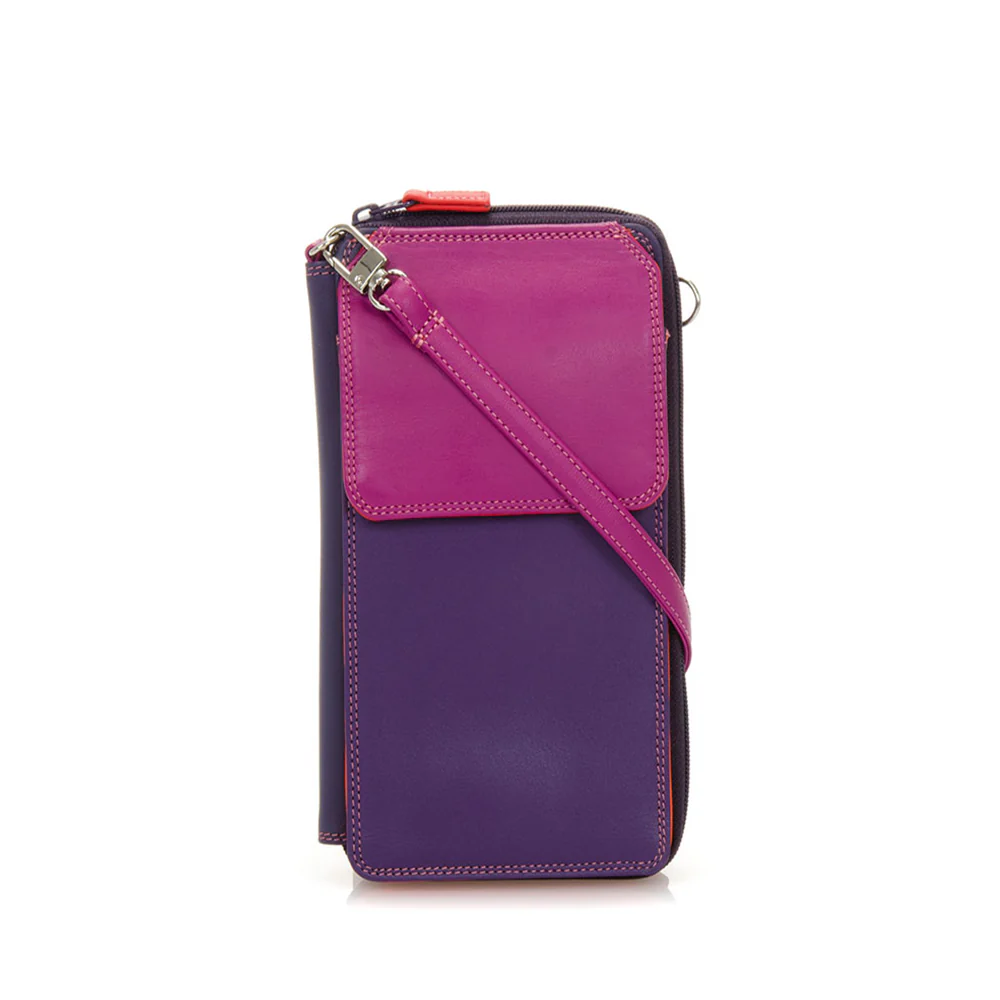 Zip Round Multi-Purse with Shoulder Strap - Image 5